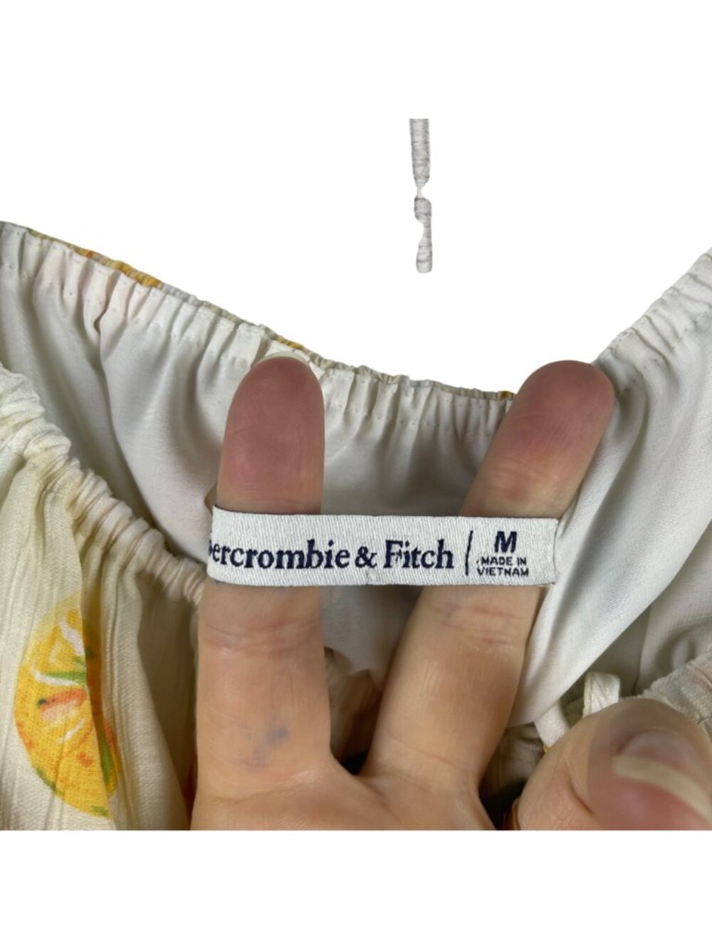Abercrombie & Fitch Fruit Print Mini Sundress Adjustable Straps Medium Shirred - Picture 6 of 11